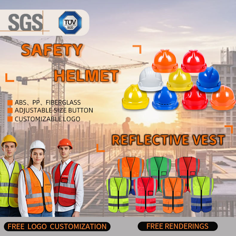 Capacete de Segurança ABS com Proteção Industrial de 6 Pontos