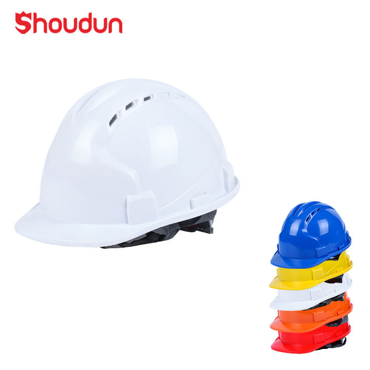Capacete de Segurança Industrial com Três Nervuras, Leve e Resistente