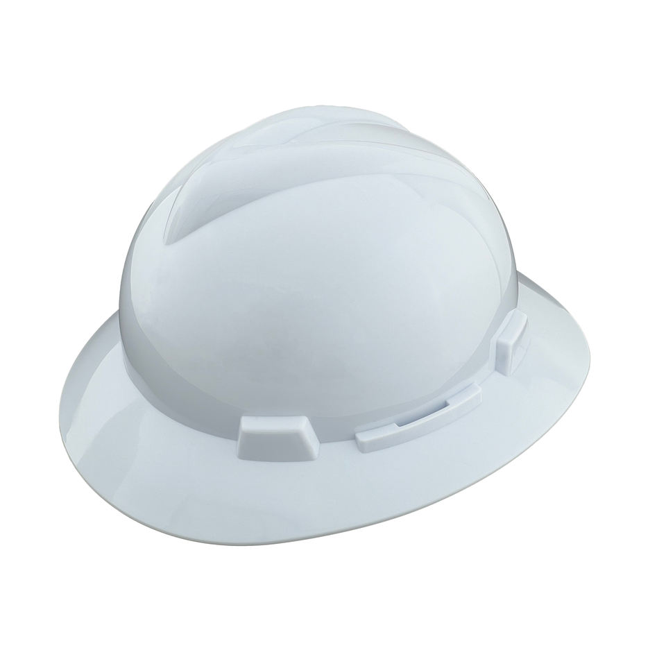 Capacete de Segurança YS-ND003 Aba Total HDPE V-Shape com Catraca