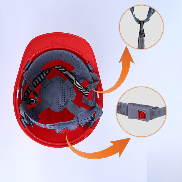 Capacete de Segurança Respirável de 3 Nervuras para Construção