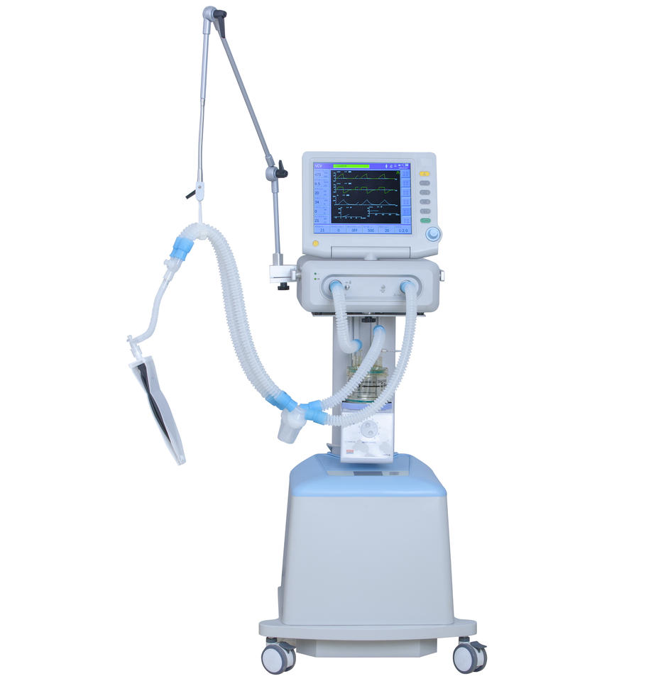 Ventilador ICU Portátil Automático para Veterinária com Tela TFT