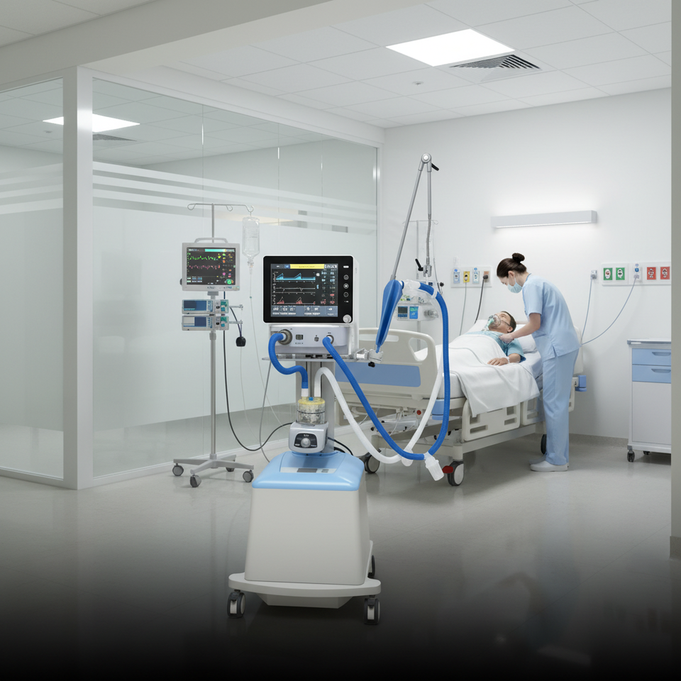 Ventilador Médico ICU de Alta Performance para Hospitais