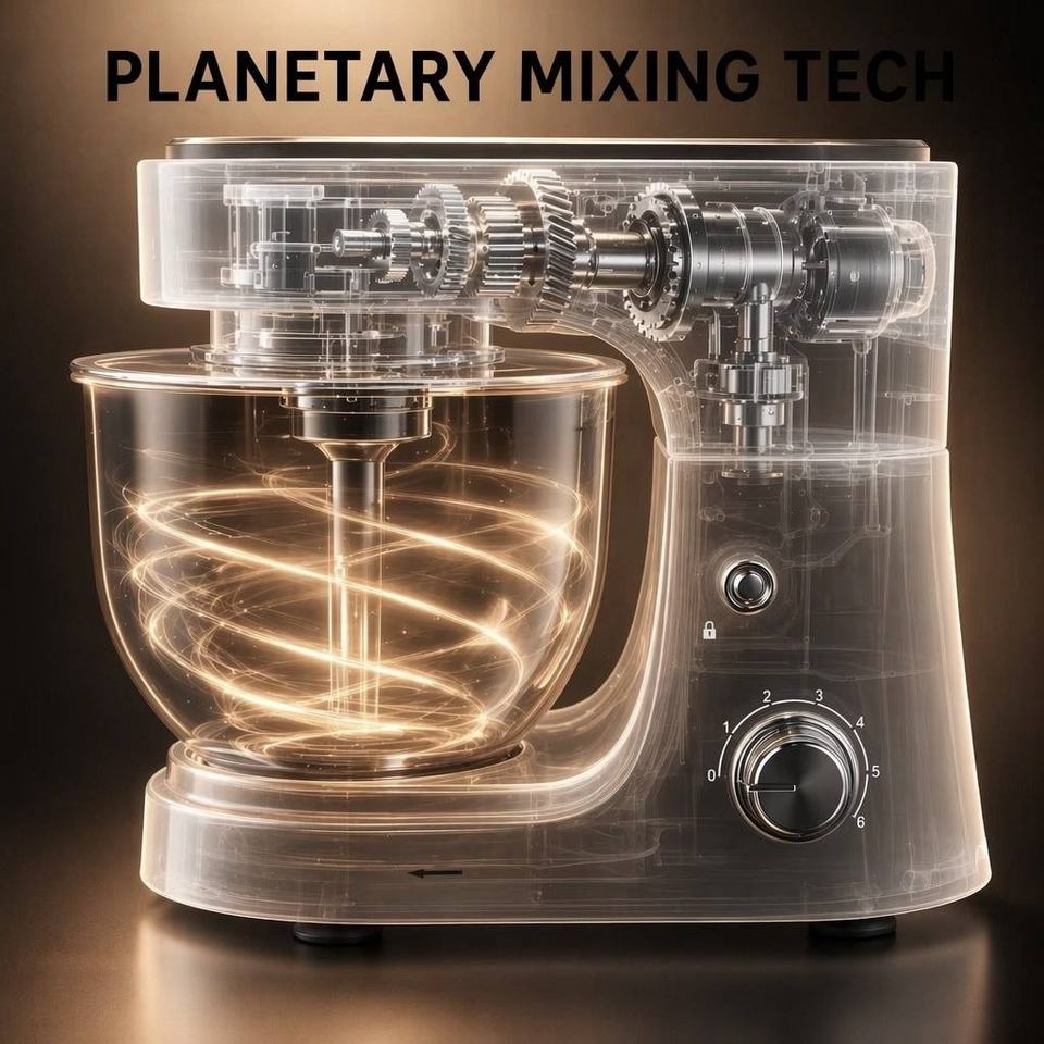 Multifunktions-Küchenmaschine mit Edelstahlschüssel – 4L Rühr- und Knetmaschine
