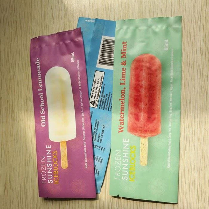 Transparente Plastikbeutel mit Mittelsiegel für Süßigkeiten, Kuchen, Eiscreme