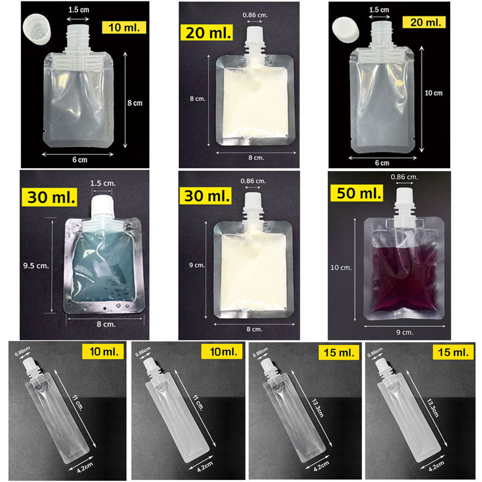 Mini Spritzbeutel mit Loch 10-30ml | Klar, lebensmittelecht, wiederverschließbar