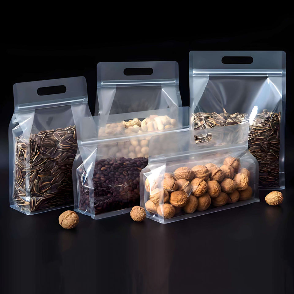 Wiederverschließbarer Standbodenbeutel mit Reißverschluss – OPP/PET/PE, 250g–5kg