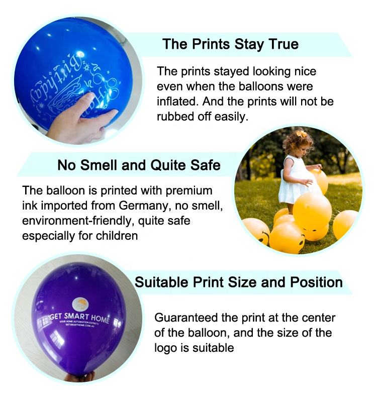 Riesen-Latexballon 90 cm mit individuellem Logo – ideal für Events