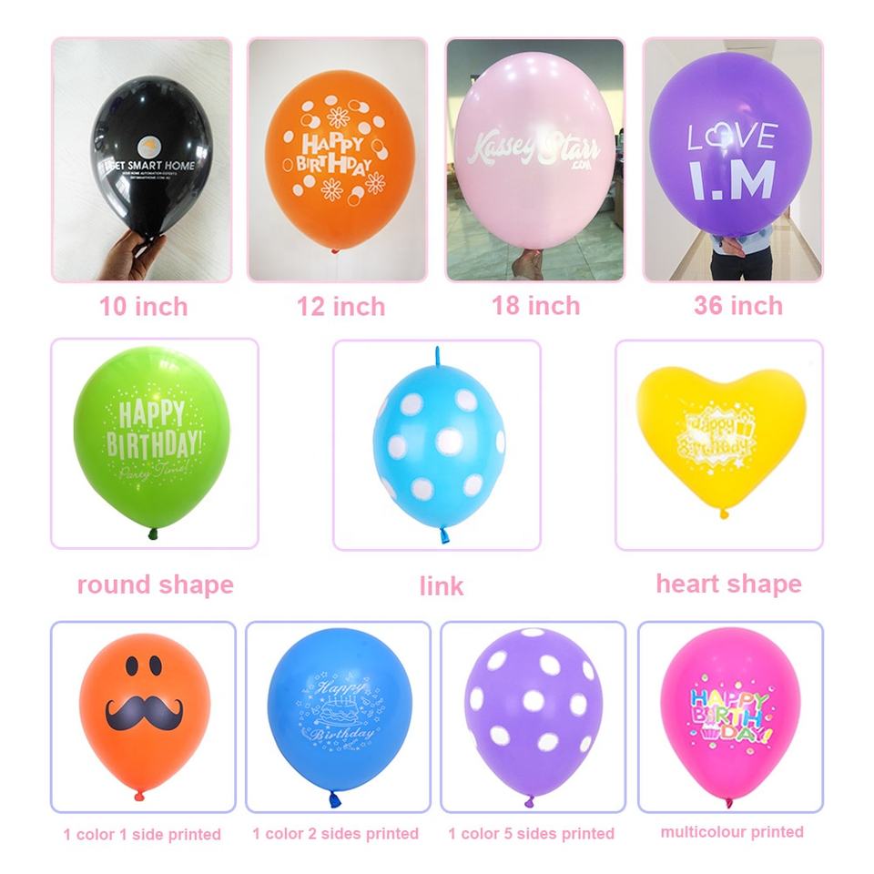 Riesen-Luftballon 91 cm mit individuellem Logo – Latex, Helium-geeignet