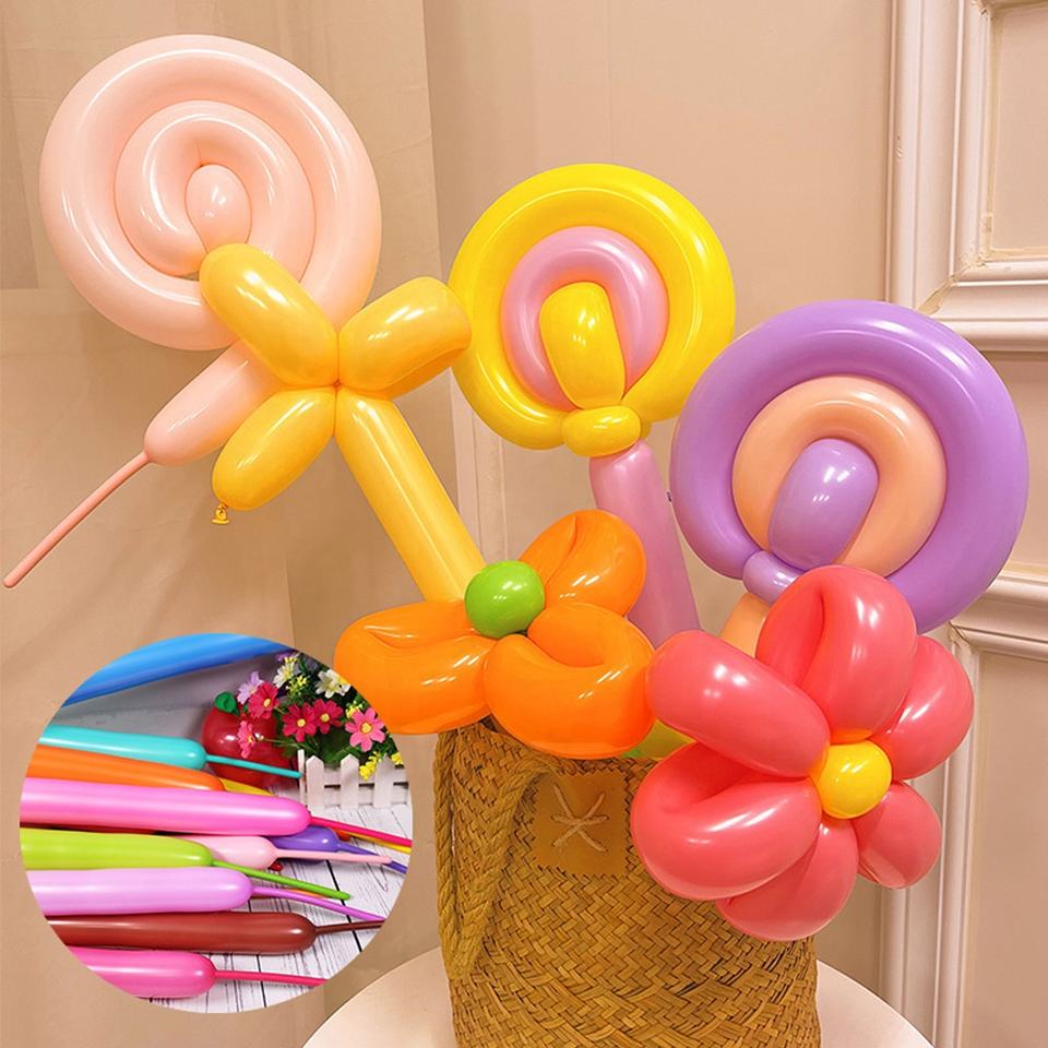 Magic Long Balloons 260q – Matte & Metallic, Eco-Friendly Party Deko