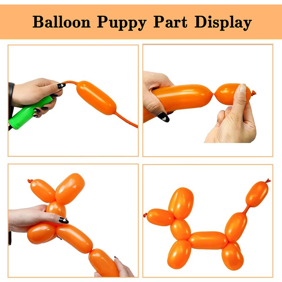 Magic Long Balloons 260q – Matte & Metallic, Eco-Friendly Party Deko