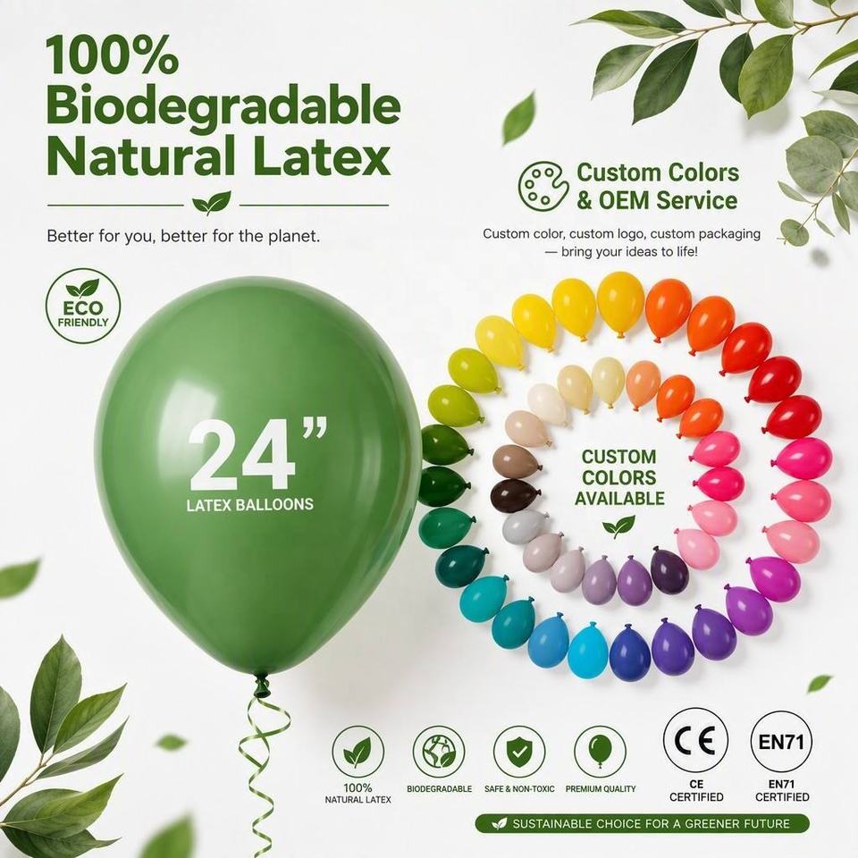 Riesiger Latexballon 24 Zoll – Öko-freundliche Party-Deko