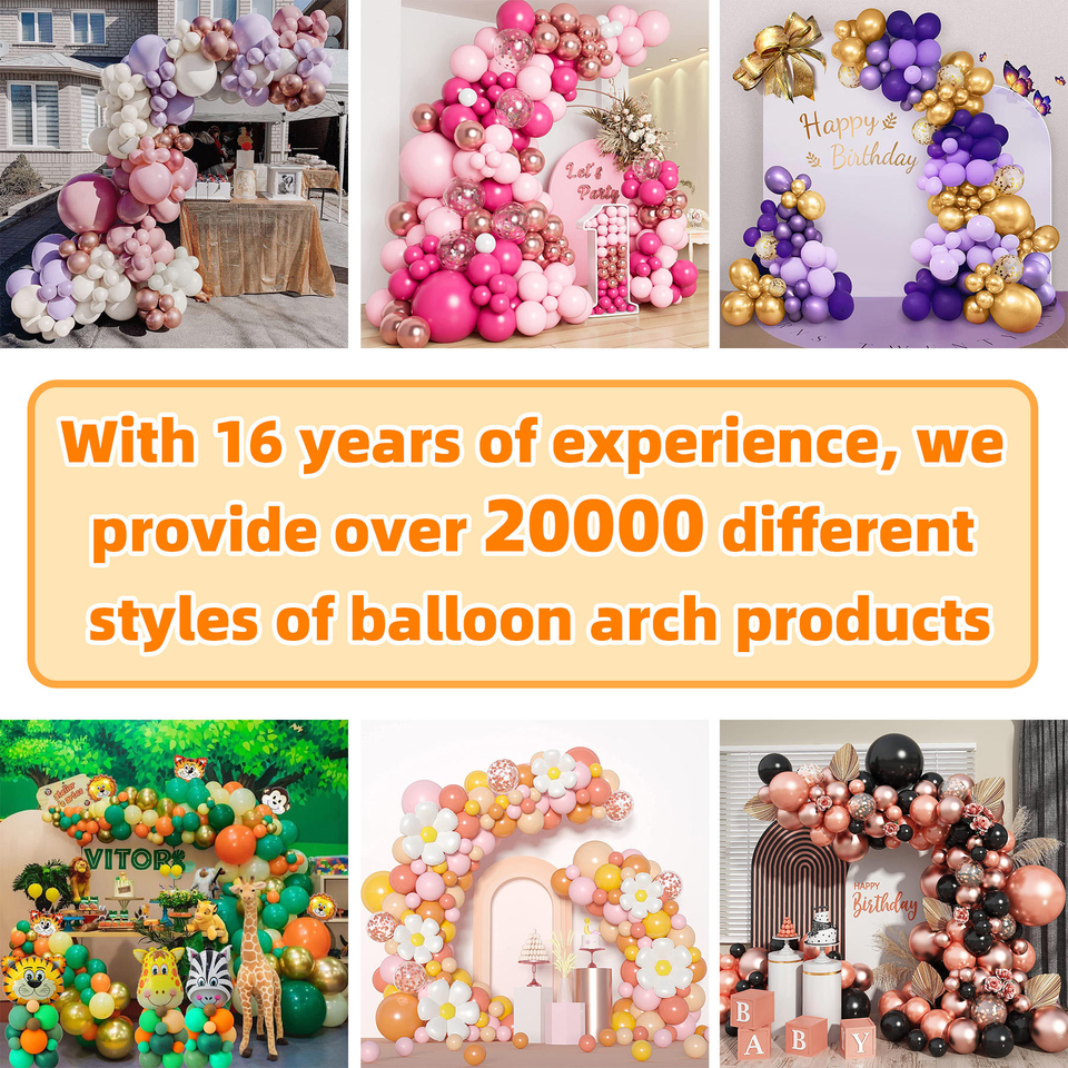 Partyballon-Deko-Set mit Willkommens-Folienballon & Fransen-Vorhang
