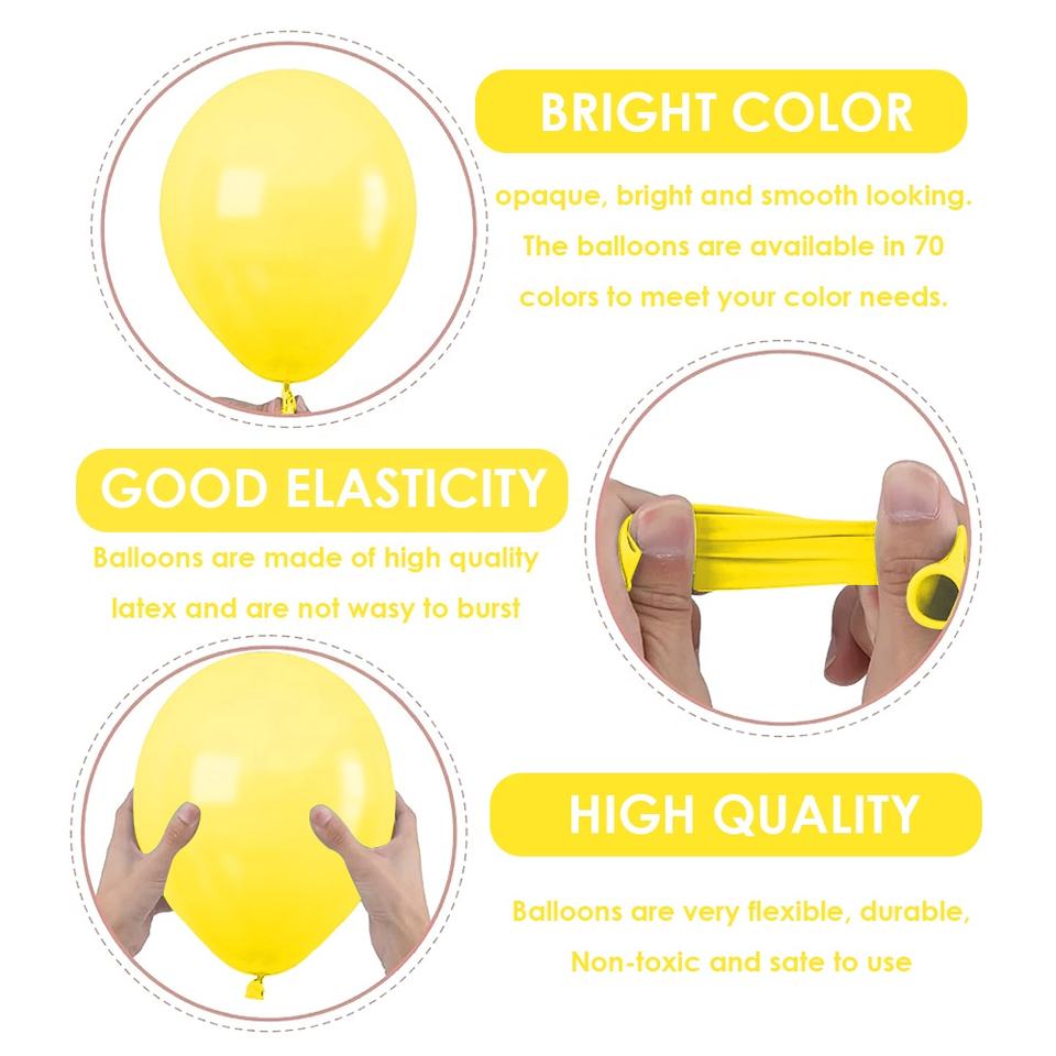 12 Zoll Latexballons – Hochwertig, umweltfreundlich, bunt für Feiern