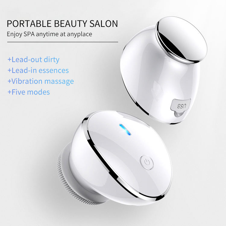 Handheld Silikon-Gesichtsreinigungsbürste mit Vibration & Wärme
