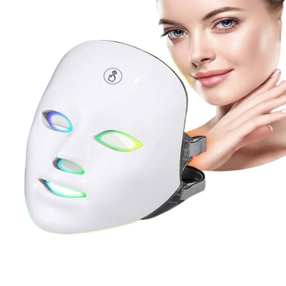 Kabellose LED-Gesichtsmaske mit 7 Farben für professionelle Hautpflege