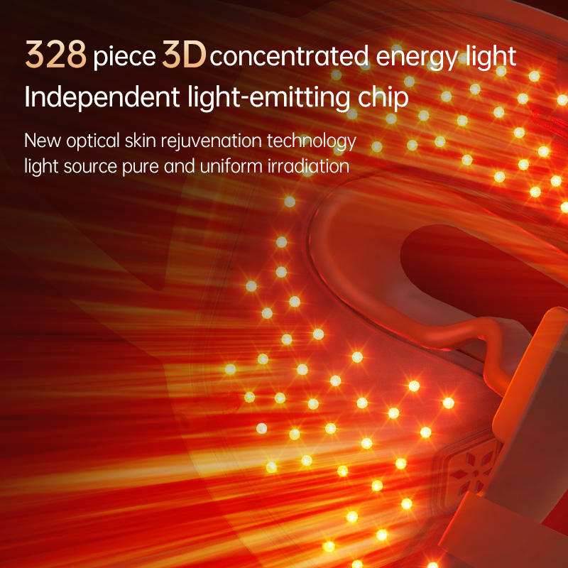9D Silikon-LED-Gesichtsmaske: Rotlicht-Therapie für Anti-Aging & Akne