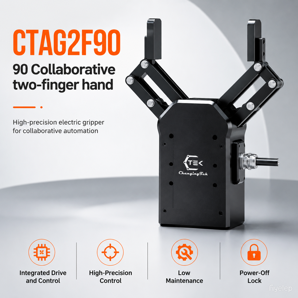 Préhenseur adaptatif collaboratif CTAG2F90 S05 pour robot de palettisation
