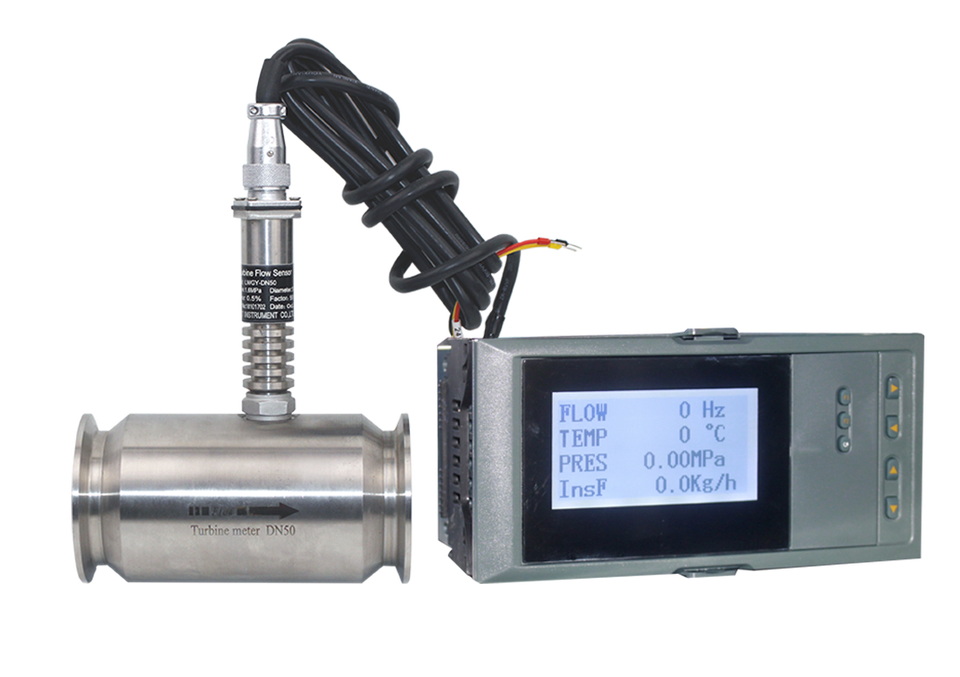 Débitmètre à turbine conique 4-20 mA pour fioul et liquides