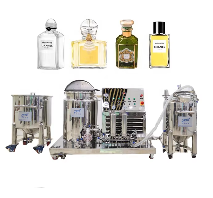 Ligne de Production de Parfum avec Machine de Refroidissement et Mélangeur