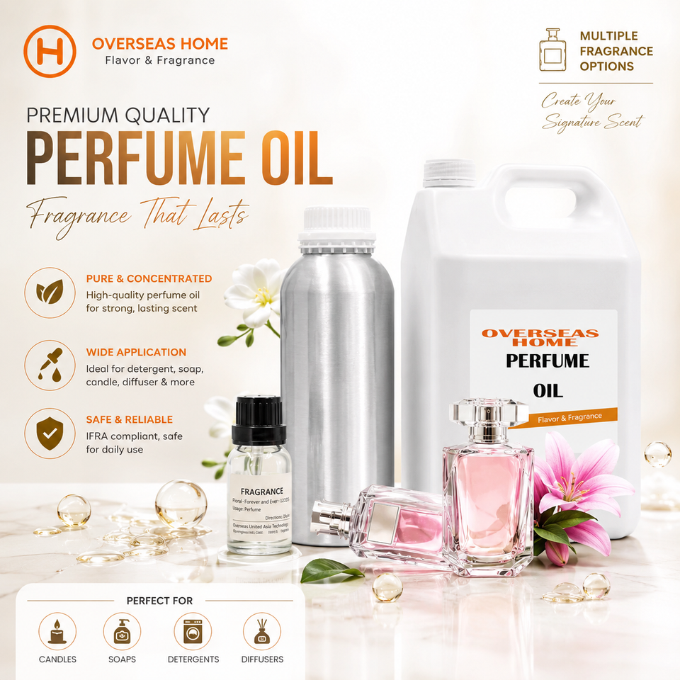 Huiles Parfumées Personnalisées pour Hommes et Femmes – Arômes Variés, Flacons Liquides & Cristal