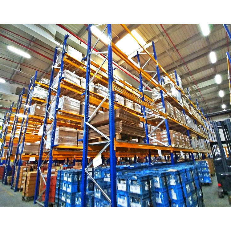Système de rayonnages à palettes robuste en acier pour entrepôts logistiques