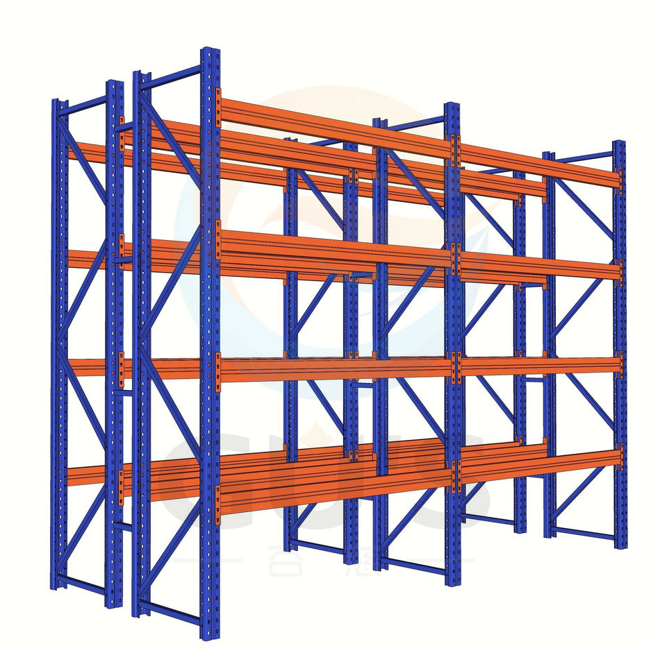 Rayonnage de stockage industriel pour palettes