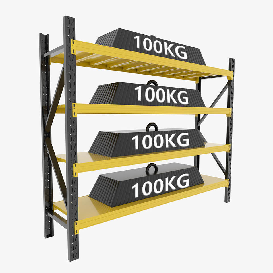 Étagère Métallique Lourde 4 Niveaux 100kg/Étagère – Rayonnage Industriel sur Mesure