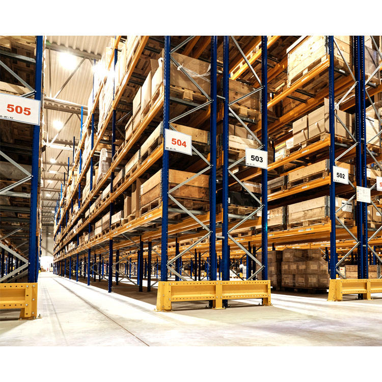 Système de rayonnages à palettes robuste en acier pour entrepôts logistiques