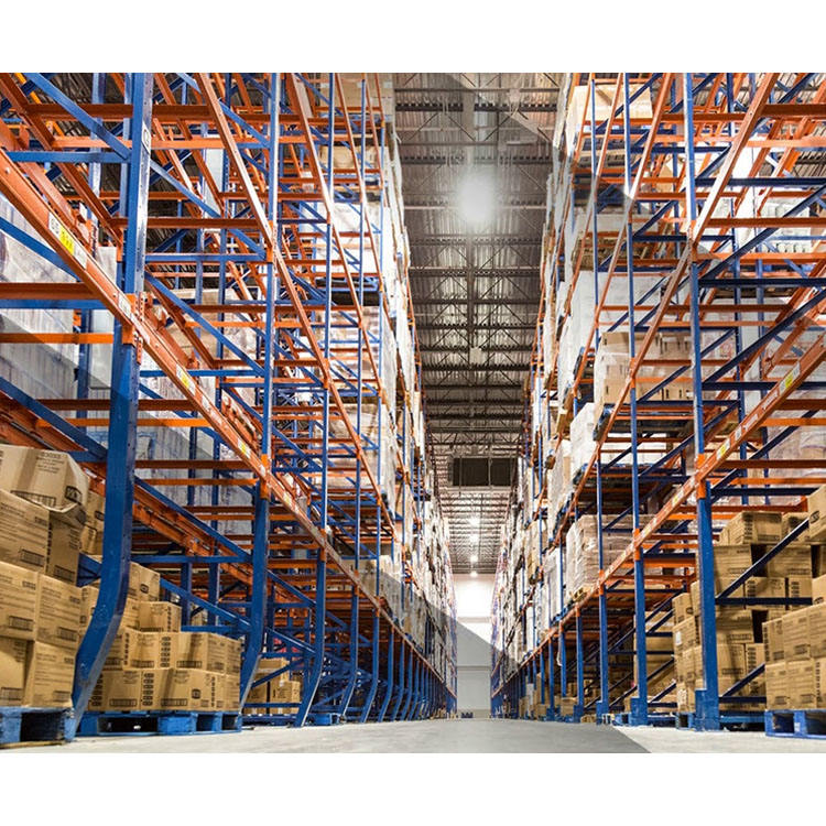 Système de rayonnages à palettes robuste pour entrepôts de distribution