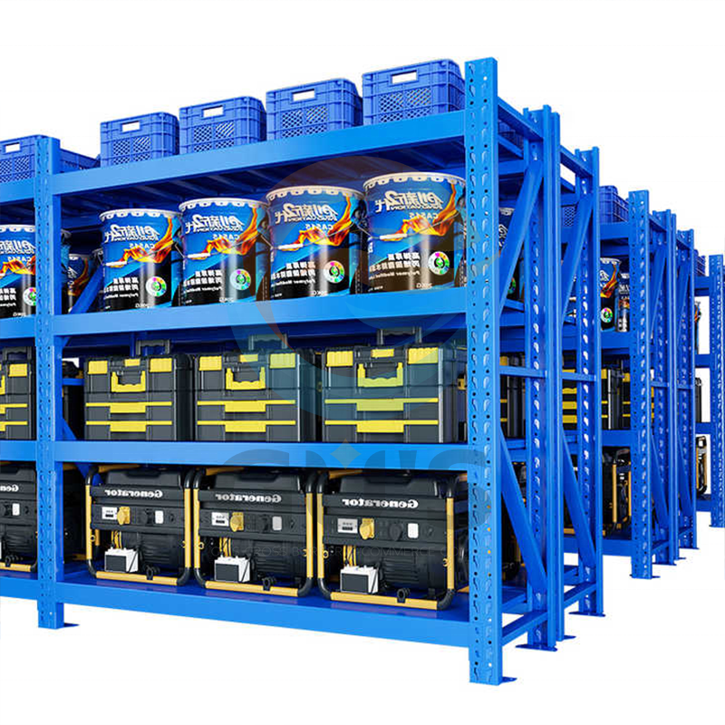 Étagère Métallique 4 Niveaux Heavy-Duty pour Entrepôt et Garage