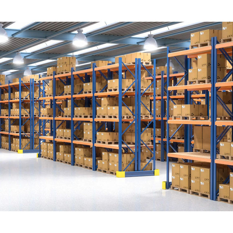 Système de rayonnages à palettes robuste pour entrepôts de distribution