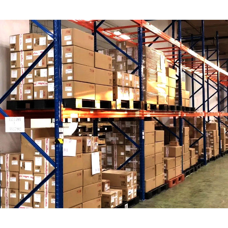 Système de rayonnages à palettes robuste en acier pour entrepôts logistiques