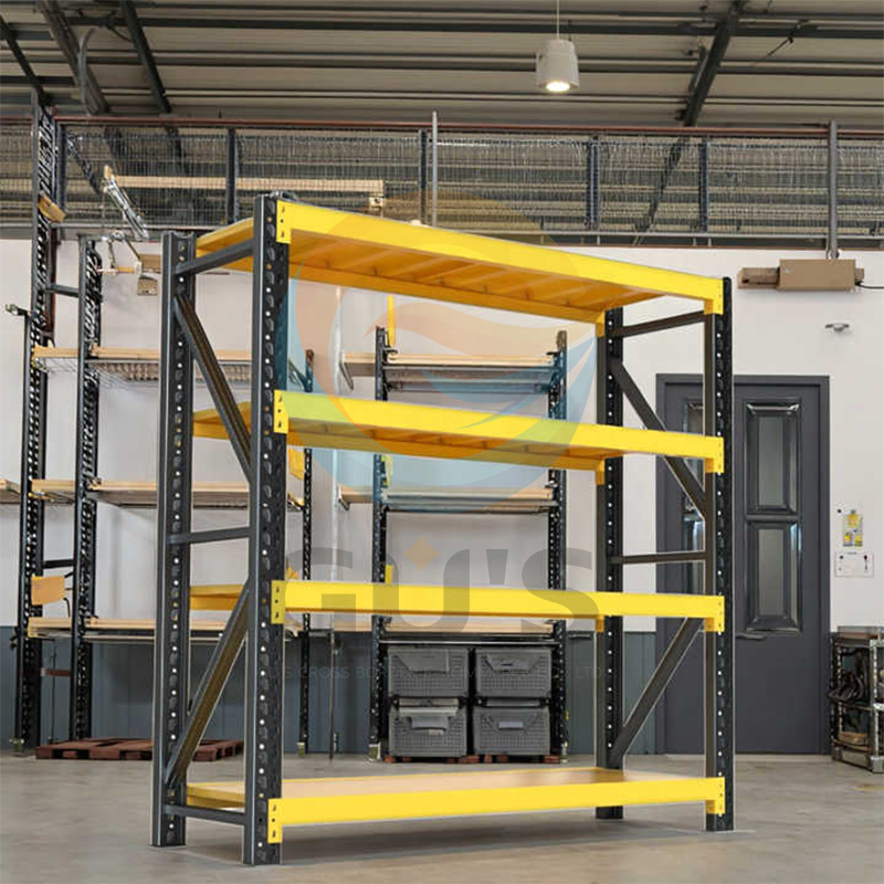 Étagère Métallique 4 Niveaux Heavy-Duty pour Entrepôt et Garage