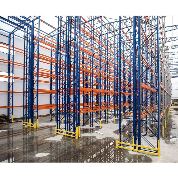 Système de rayonnages à palettes robuste en acier pour entrepôts logistiques