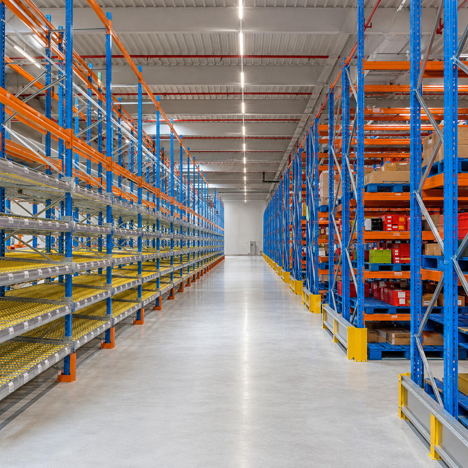 Système de rayonnage industriel en acier Q235B pour entrepôts e-commerce