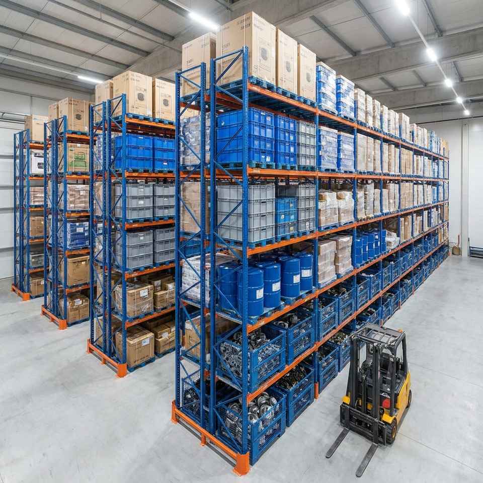 Rayonnage à Palettes Résistant pour Entrepôt Industriel
