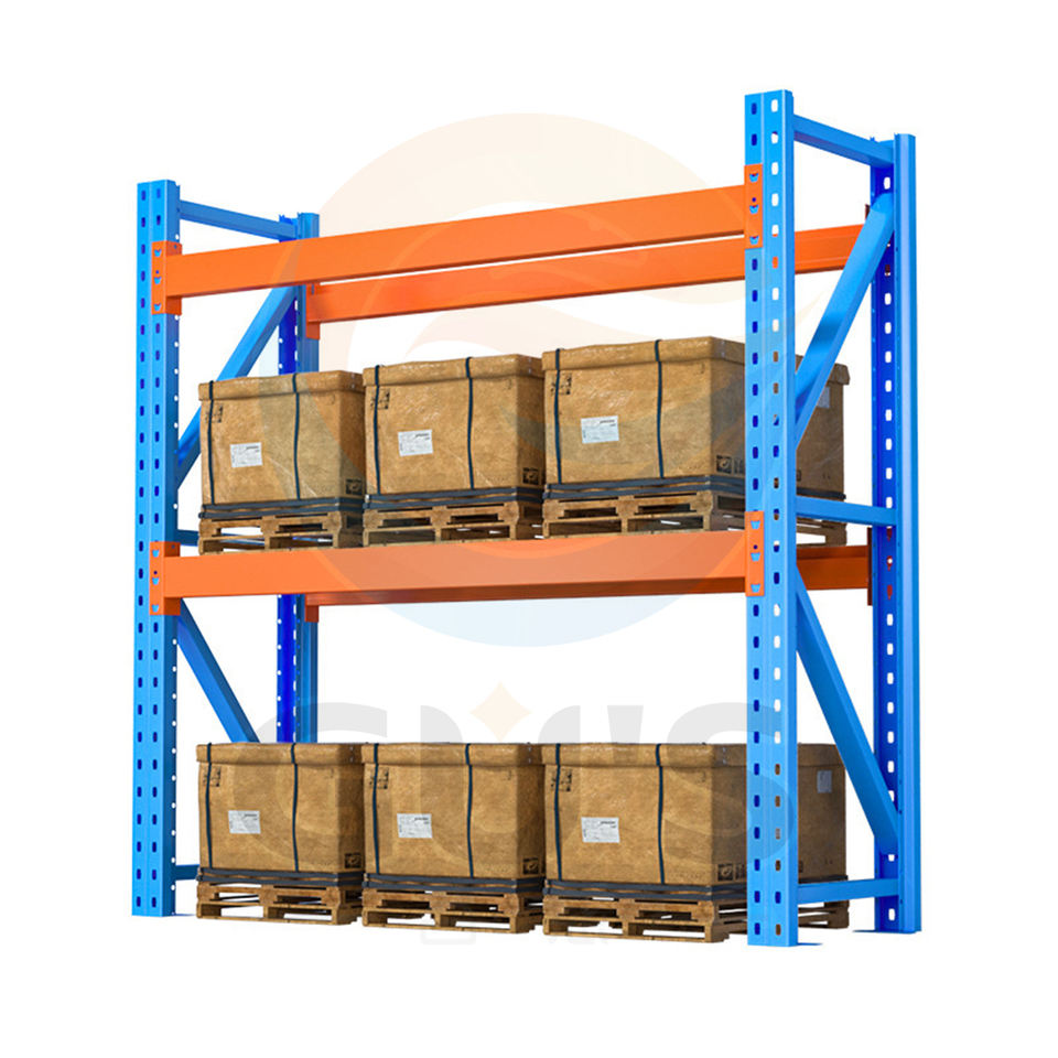 Système de rayonnage industriel robuste pour entrepôt