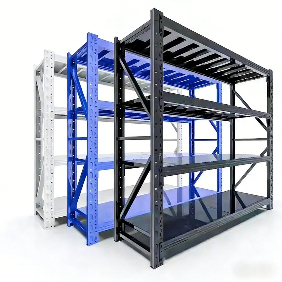Rayonnages de Stockage en Acier Sans Boulons - Ajustables et Sur Mesure