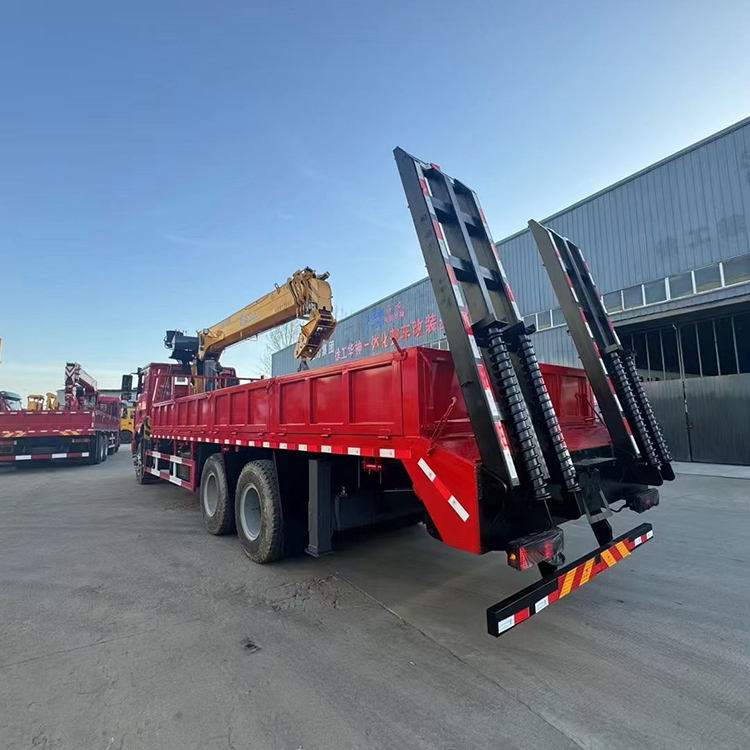 Grúa Hidráulica Sobre Camión 6X4 para Excavadoras
