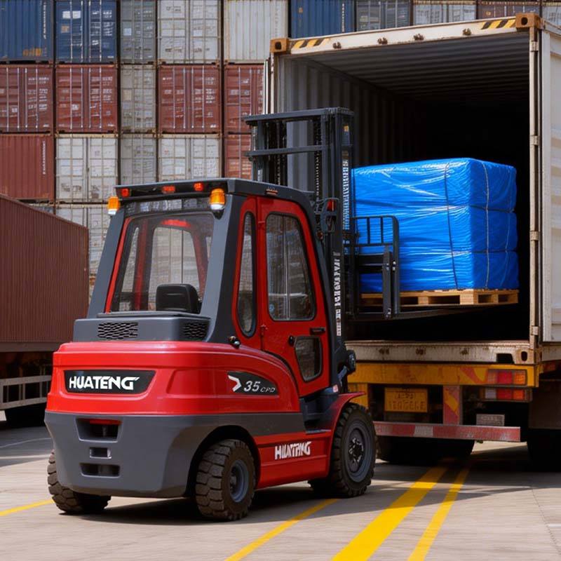 Montacargas Eléctrico 3500kg para Contenedores, Pendiente 15%
