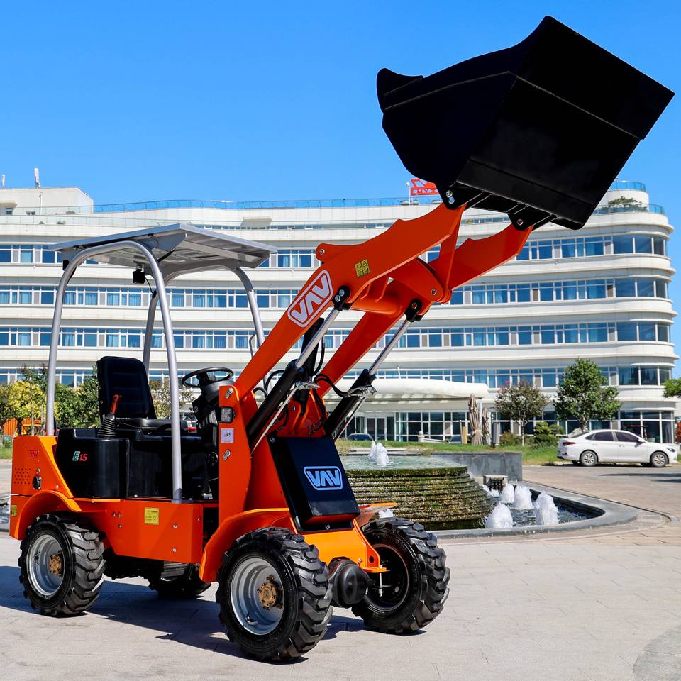 Cargadora Frontal Eléctrica Pequeña 700kg para Jardín y Obra