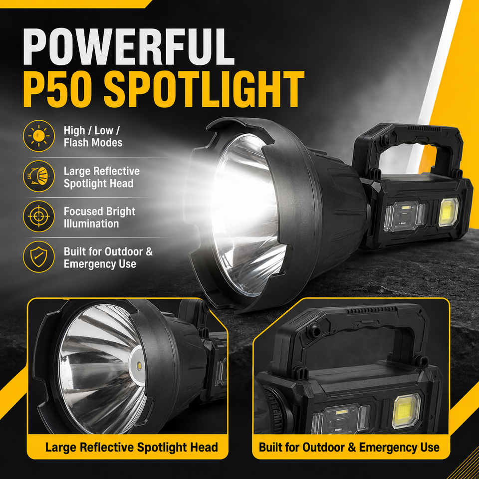 Linterna LED Recargable Tipo C HENGBO W5110 IP54 para Buceo