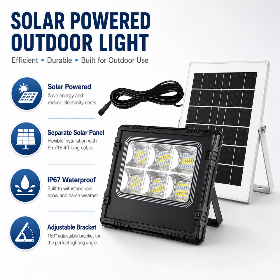 Luz Solar Exterior de Pared XG-T53 6W LED SMD IP44 Recargable