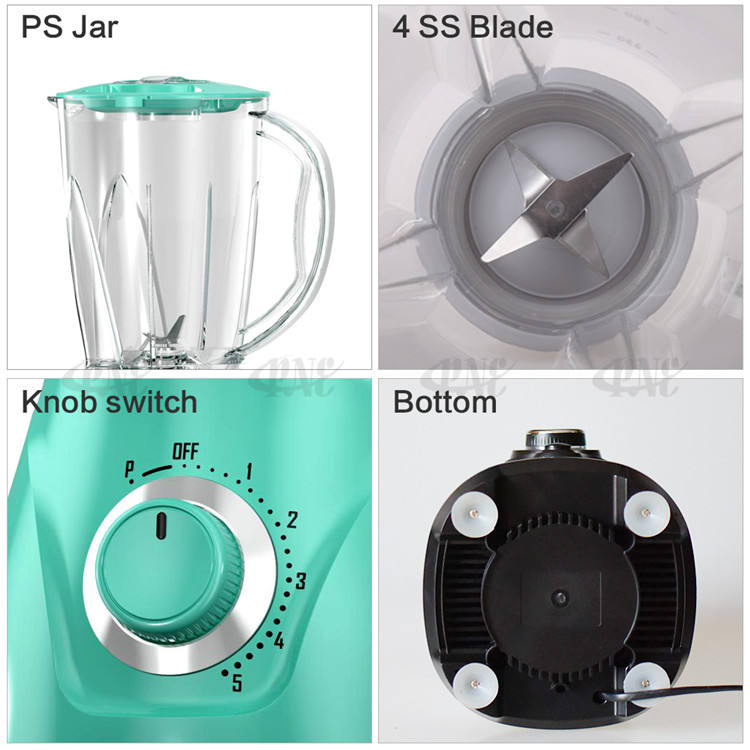 Licuadora Eléctrica de Acero Inoxidable para Cocina, OEM, 300W-500W