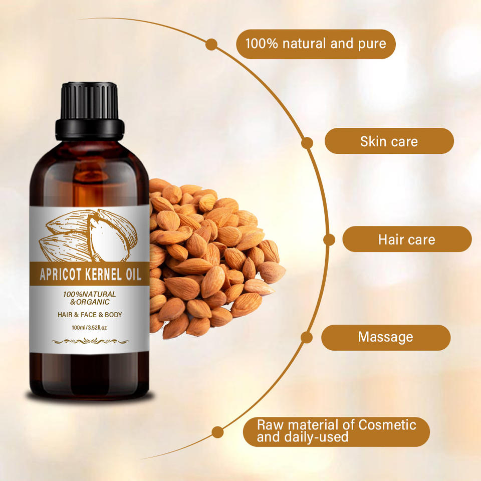 Aceite de Albaricoque Prensado en Frío para Masaje y Aromaterapia