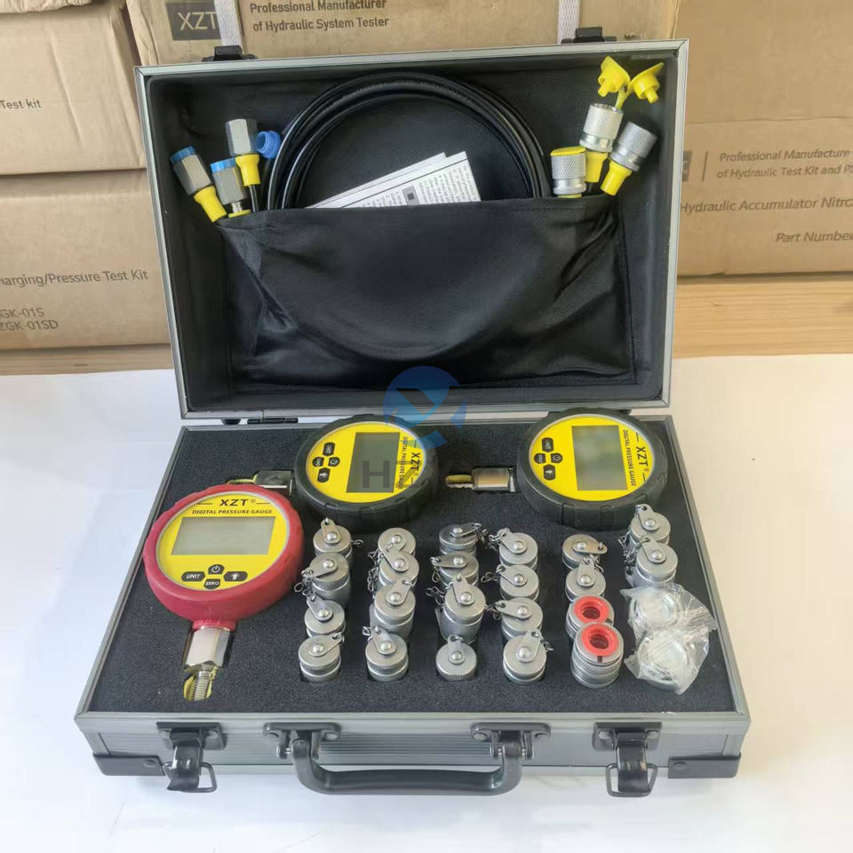 Kit de Prueba Hidráulico Digital XZTK-70P para Excavadoras