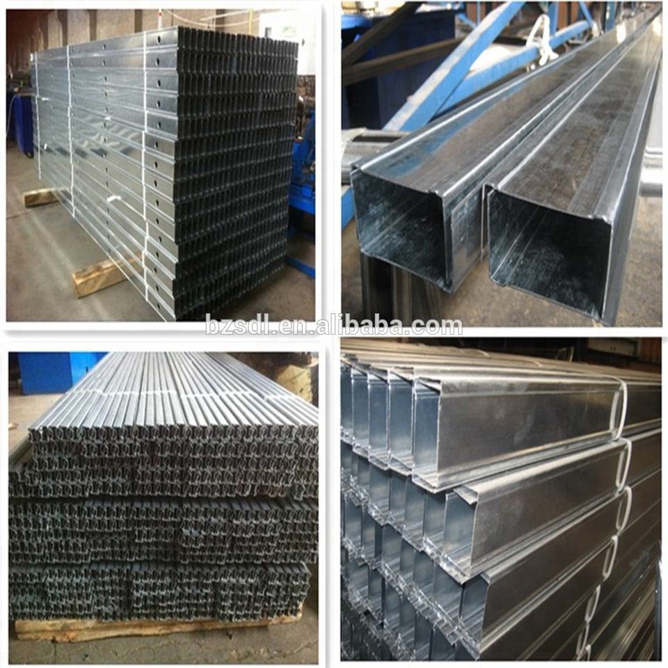 เหล็กชุบสังกะสี Drywall Stud Track คุณภาพสูงสำหรับงานก่อสร้าง