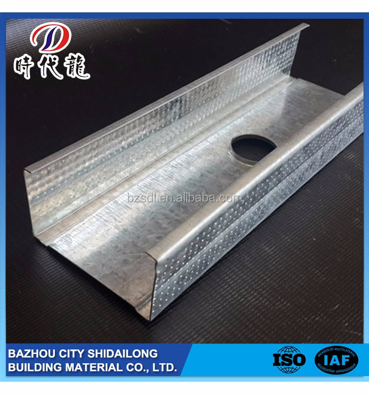 ระบบโครงคร่าวเหล็กชุบสังกะสี Stud & Track สำหรับผนัง drywall และฝ้าเพดาน