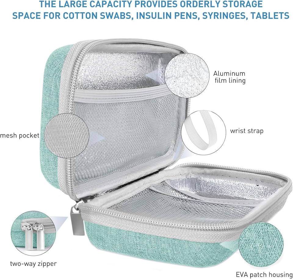 กล่องเก็บอินซูลินกันความร้อนพร้อมถุงหิ้วสำหรับปากกา insulin รุ่น OEM/ODM