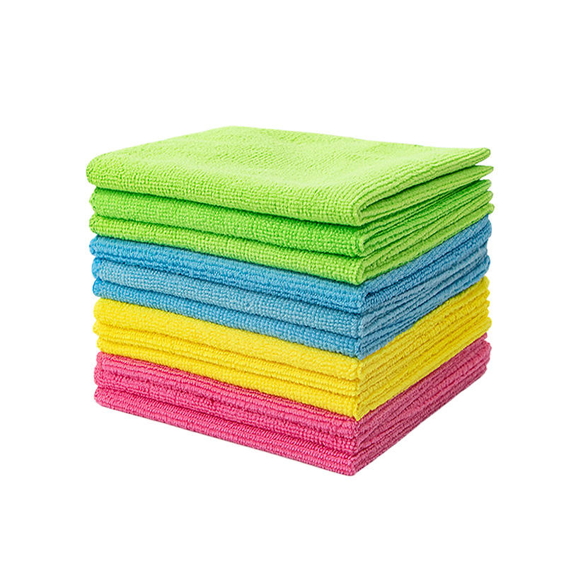 ผ้าไมโครไฟเบอร์เช็ดทำความสะอาด 80% Polyester 20% Polyamide สำหรับครัวและอเนกประสงค์